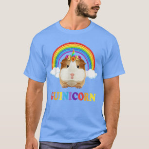 Design Gunicorn Flowers Colour Guinea Pig So Cute T-Shirt