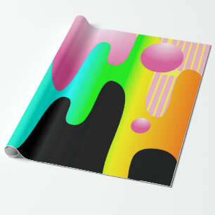 design illustration frame with circle conceptart, wrapping paper