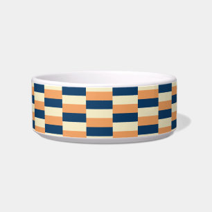 Design in three colors (blue, yellow, terracotta) bowl