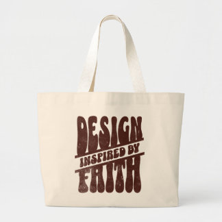 Design Inspired By Faith Large Tote Bag