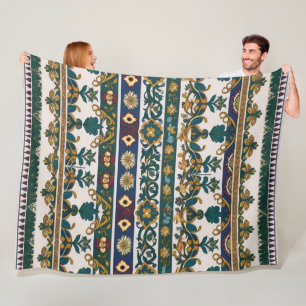 Design inspired by Serbian ethnic seamless 5 Fleec Fleece Blanket