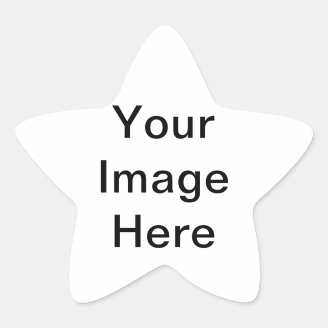 design It Your Self Star Sticker (Front)