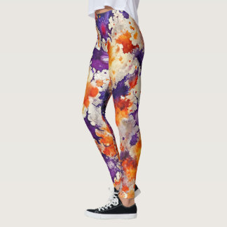 design leggings with a failed pattern