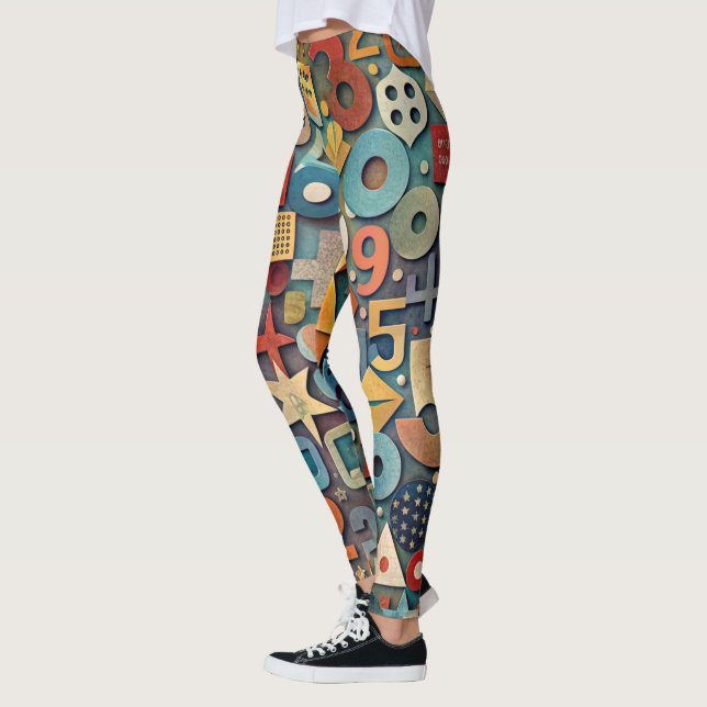 design leggings with a failed pattern (Left)