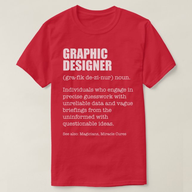 Design Ninja Graphic Designer Funny Dictionary Def T-Shirt (Design Front)