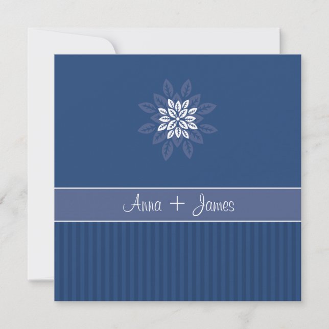 Design No.2 Invitation - NAVY (Front)