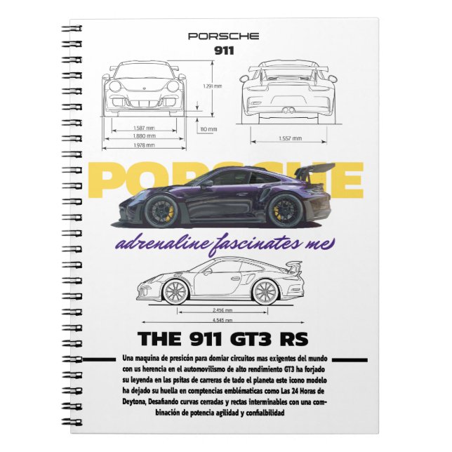 Design Notebook Porsche Template (Front)