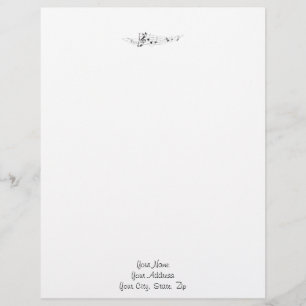 Design Of A Twisting Musical Score Letterhead