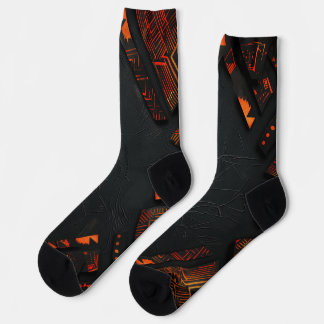Design of African patterns with text space Socks