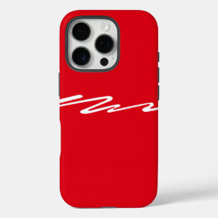 Design on Red iPhone 16 Pro Case