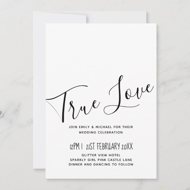 Design Own WEDDING Stationery ADD Graphics BUDGET (Front)