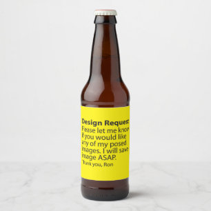 Design Request Beer Bottle Label