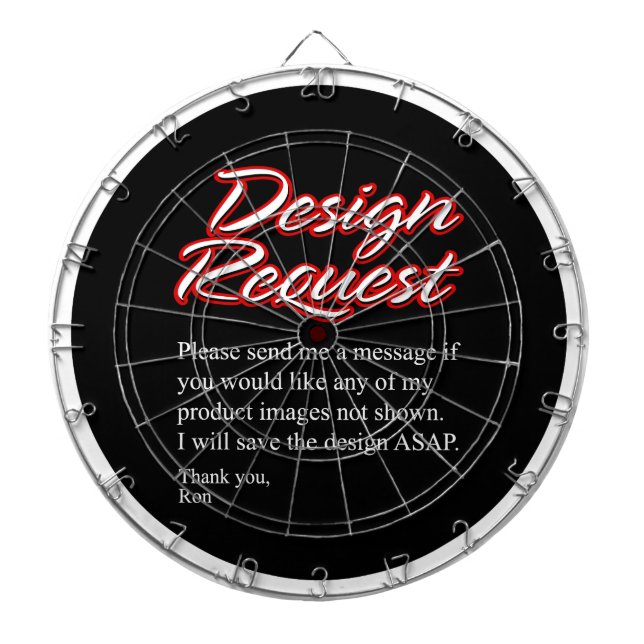 Design Request Dart Board (Front)
