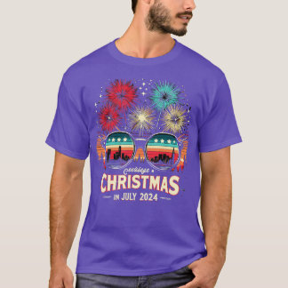 DESIGN Retro fireworks in Christmas colours illumi T-Shirt