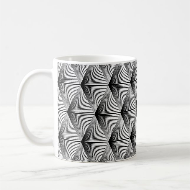 Design seamless diamond geometric pattern. Abstrac Coffee Mug (Left)
