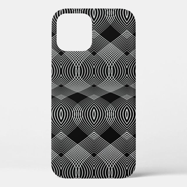 Design seamless monochrome lines textured pattern. Case-Mate iPhone case (Back)