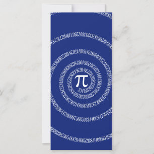 Design Spiral for Pi on Navy Blue