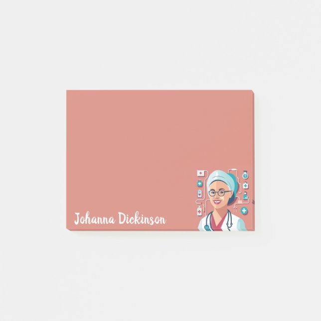 design sympa pour les infirmières post-it notes (Front)