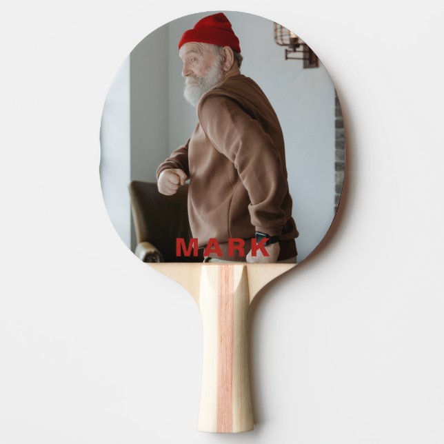 Design table tennis racks with your own photo. ping pong paddle (Front)