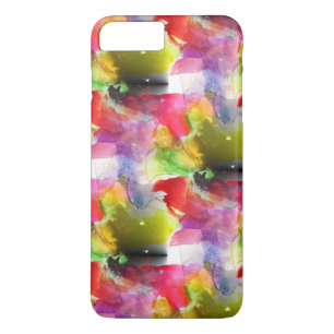 Design texture red, yellow watercolor iPhone 8 plus/7 plus case