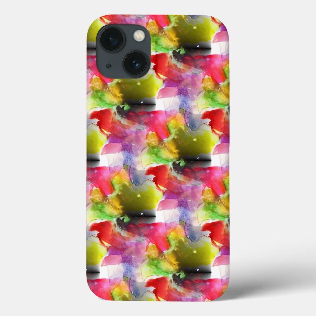 Design texture red, yellow watercolor Case-Mate iPhone case (Back)