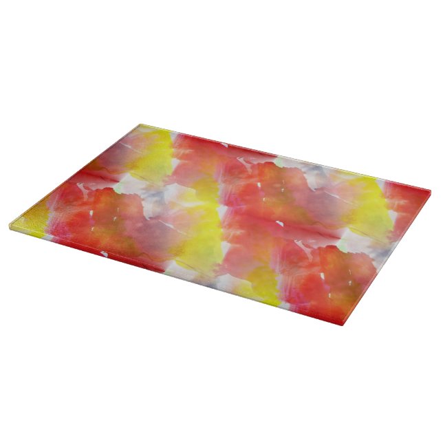 Design texture watercolor background cutting board (Corner)