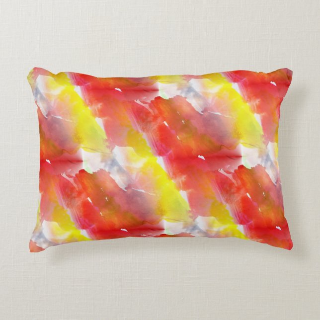Design texture watercolor background decorative cushion (Front)