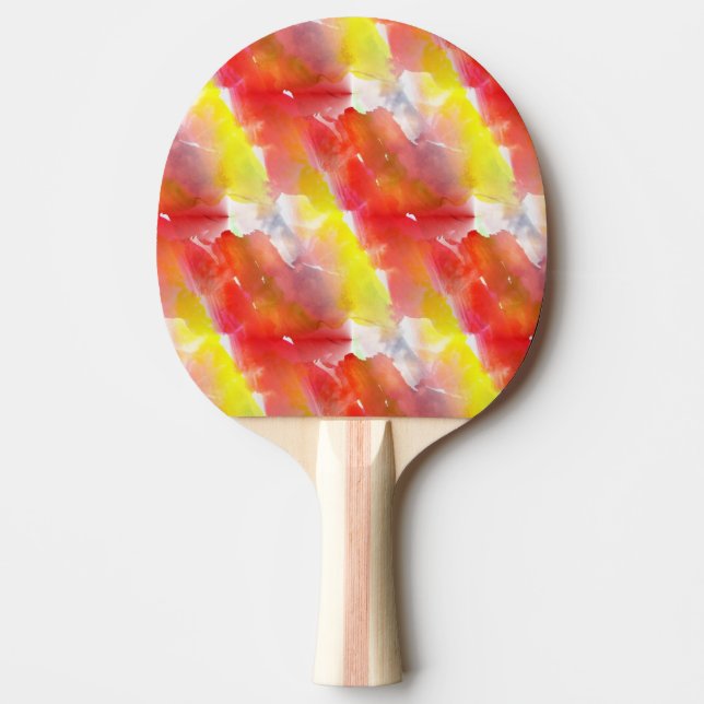 Design texture watercolor background ping pong paddle (Front)