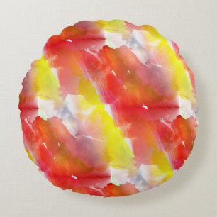Design texture watercolor background round cushion