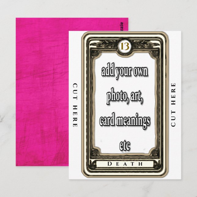 Design The Death Tarot Card (Front/Back)