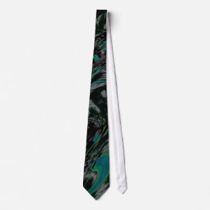 Design Tie - Peacock Swirl