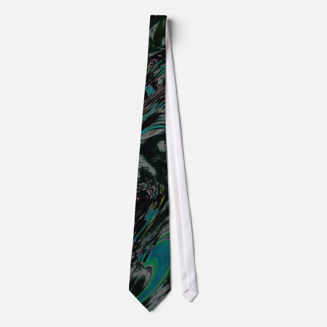 Design Tie - Peacock Swirl (Front)