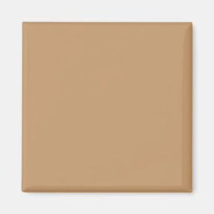 Design with a Brown Background and White Border Magnet
