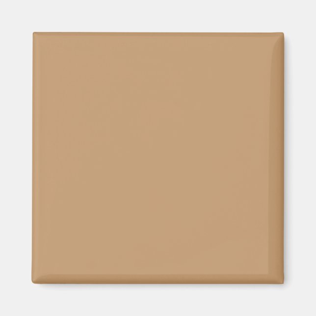 Design with a Brown Background and White Border Magnet (Front)