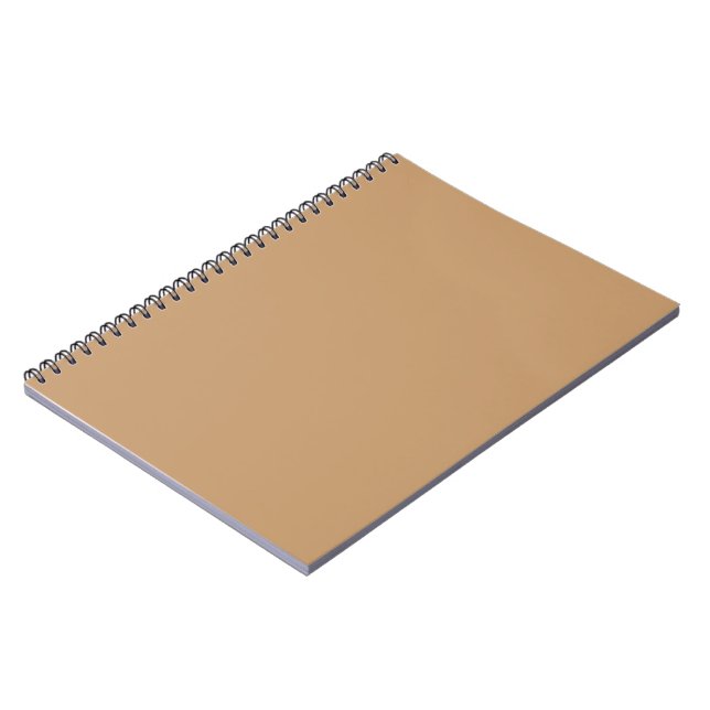 Design with a Brown Background and White Border Notebook (Left Side)