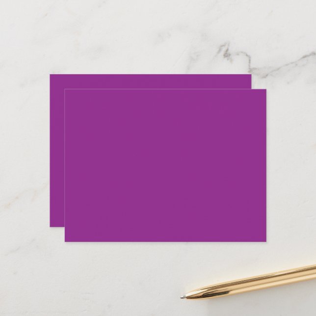 Design with a Stunning Purple Background and White Postcard (Front/Back In Situ)
