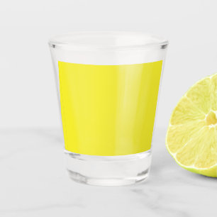 Design with a Yellow Background and Black Border Shot Glass