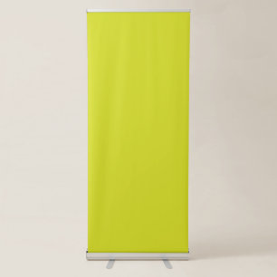 Design with a Yellow Background & Black Border  Retractable Banner