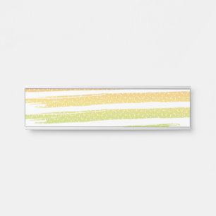 design with background door sign