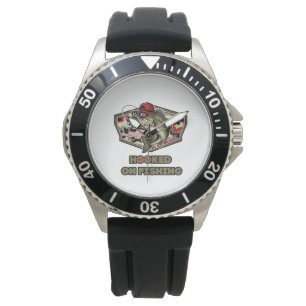 Design with fun, bold illustration of a cool bass watch