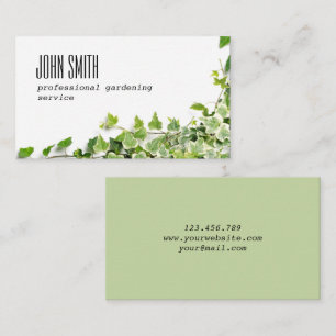 Design with ivy twigs business card