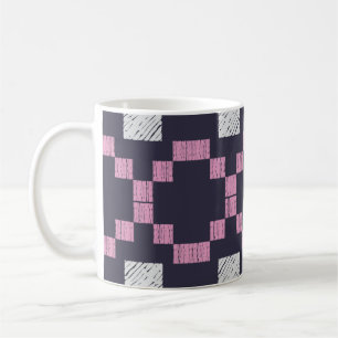 Design with manual hatching. Ethnic boho ornament. Coffee Mug