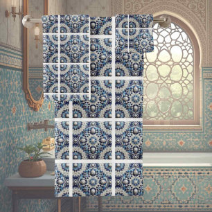 Design with Traditional Elegance Morrocan Tiles Bath Towel Set
