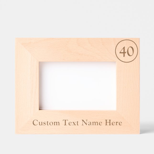 Design Your Annversary or Birthday Etched Frame (Front)