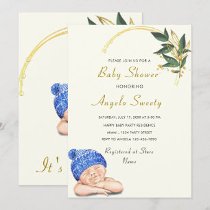 Design Your Baby Boy Shower Invitation Template