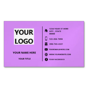 Design Your Color Magnetic Business Cards Template