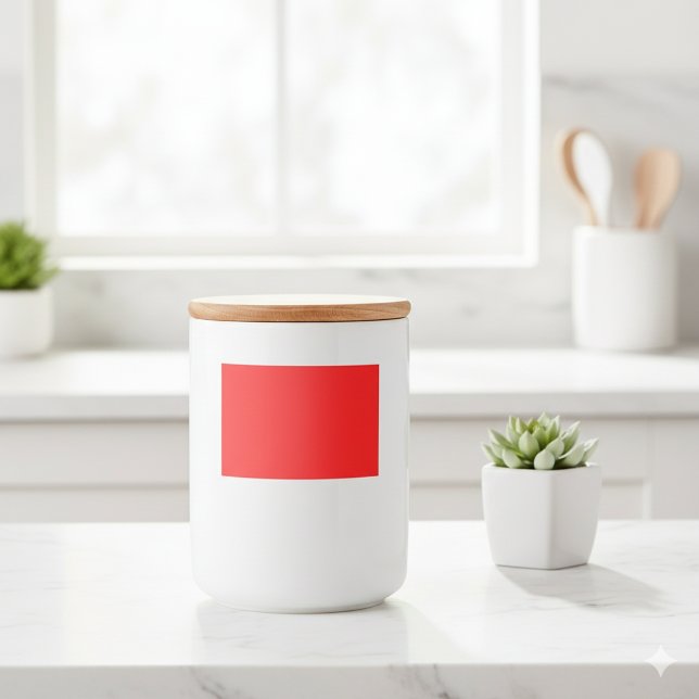 Design Your Dream - 3x2 Solid Red Food Label (Design Your Dream - 3x2 Solid Red Food Label)