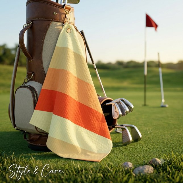 Design Your Dream Mixed Colour Stripe Golf Towel (Design Your Dream Mixed Color Stripe Golf Towel)
