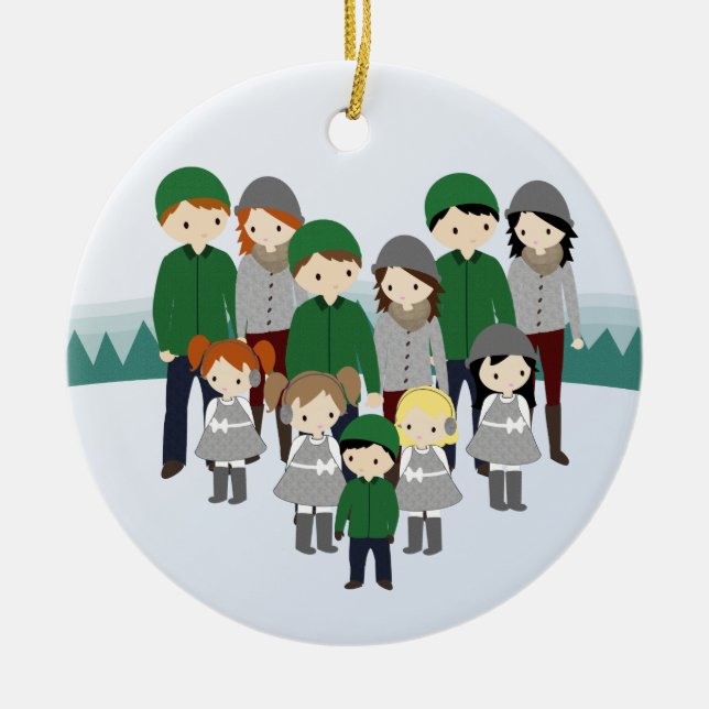 Design Your Family Christmas Ornament (Front)