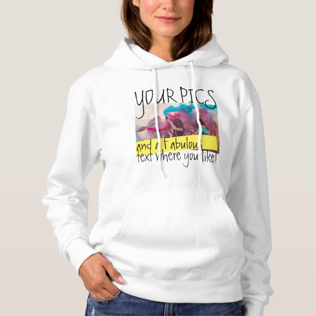 Design your Hoodie! Personalised Photo Sweatshirt (Front)